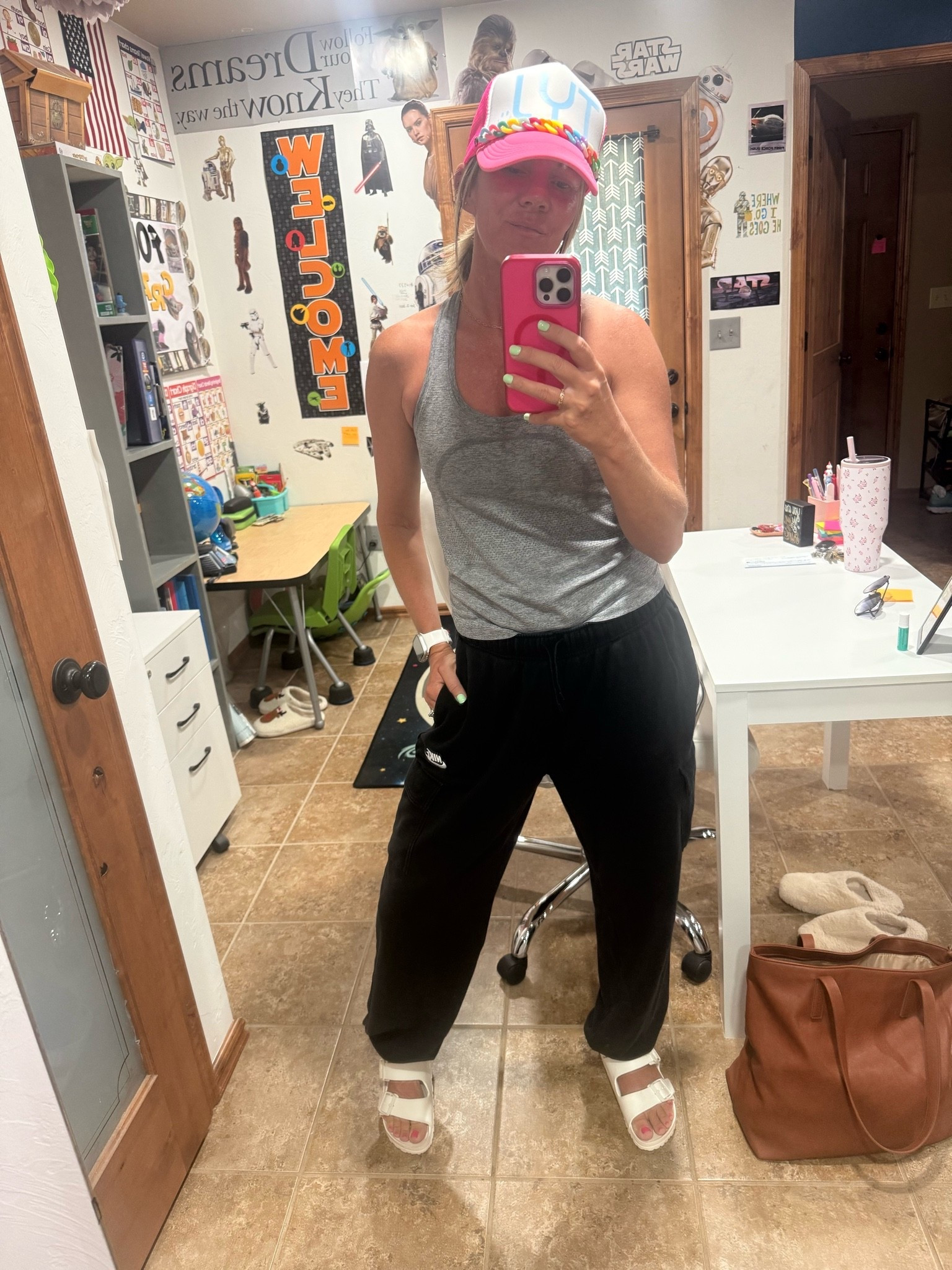 Comfy, casual, and rooted in peace today 🤍
Nike sweats, a lululemon tank, my favorite Happy Stack Shop hat, and Birkenstocks… because sometimes the best days are the simple ones.

Learning that confidence doesn’t come from having it all together… it comes from knowing Who holds it all together. ✨

“Those who look to Him are radiant; their faces are never covered with shame.” — Psalm 34:5

No striving.
No pretending.
Just grace, growth, and showing up as the woman God created me to be. 🤍

#LTKStyle #EverydayStyle #FaithAndFashion #MomStyle #CasualOutfit #NikeStyle #Lululemon #BirkenstockStyle #FaithOverFear #ChristianWomen #OOTD #EverydayFashion #SimpleStyle #LaurenCraigFit

#LTKootd #LTKActive #LTKOver40
