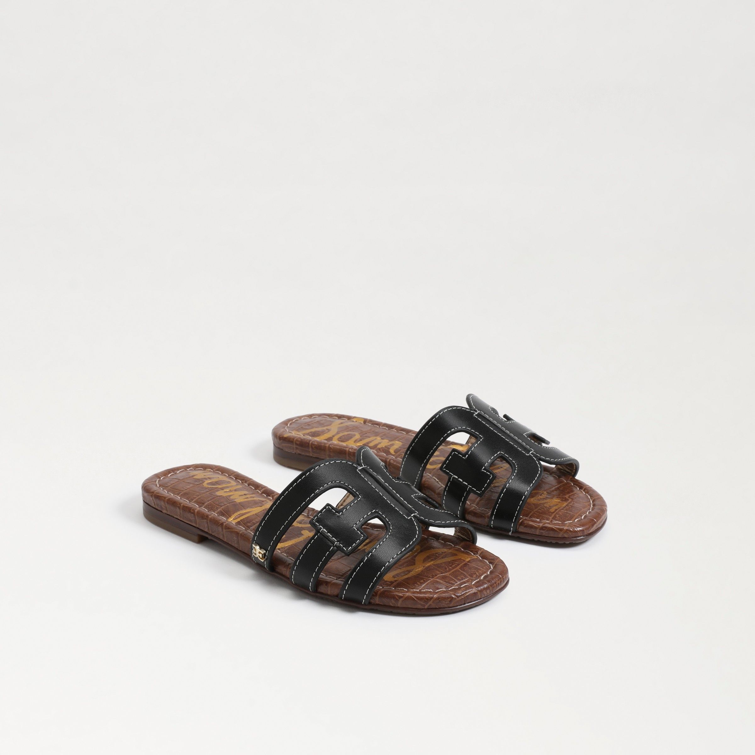 Sam Edelman Bay Kids Slide Sandal Black Leather 3.0 | Sam Edelman