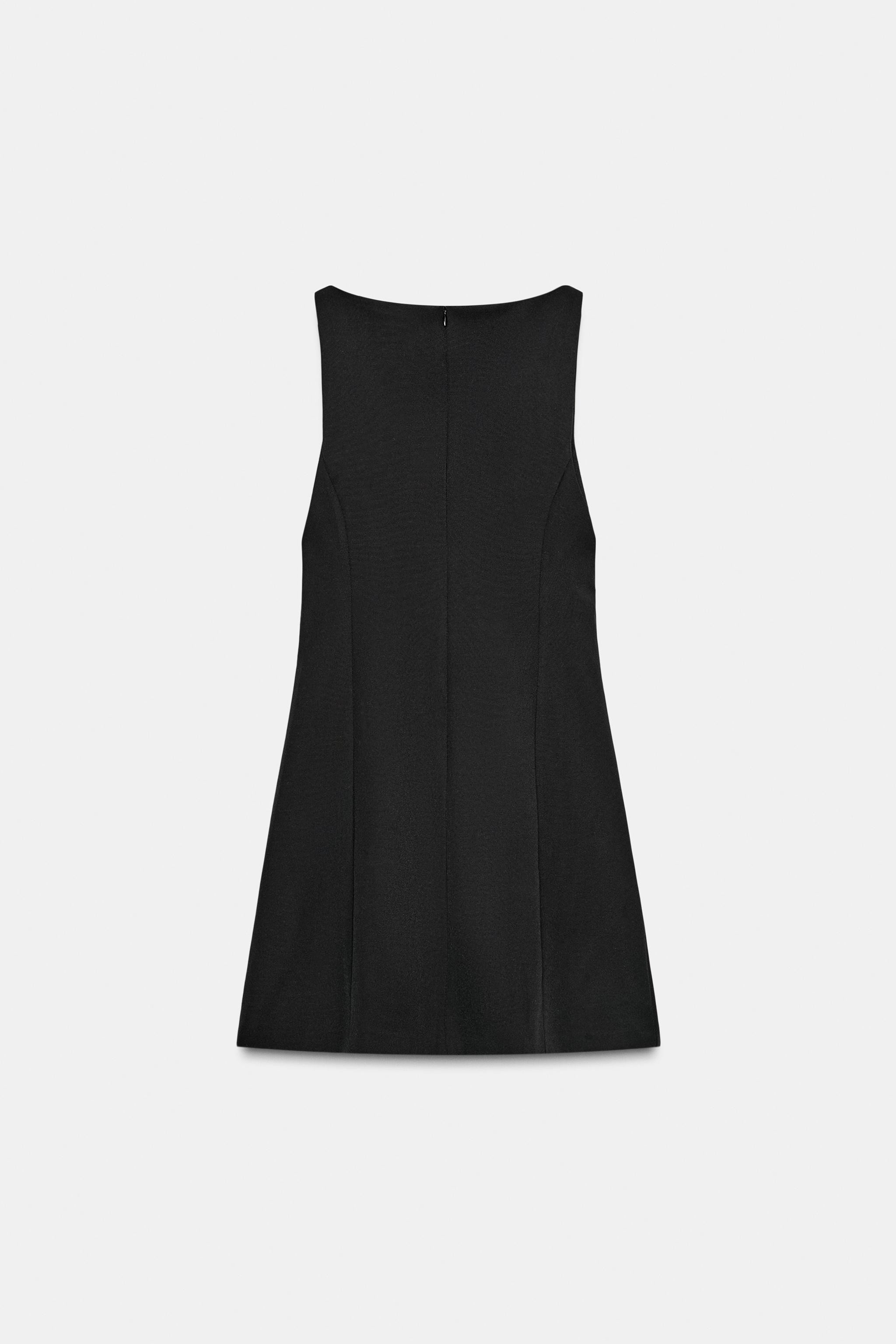 CONTRAST BOW MINI DRESS | Zara UK
