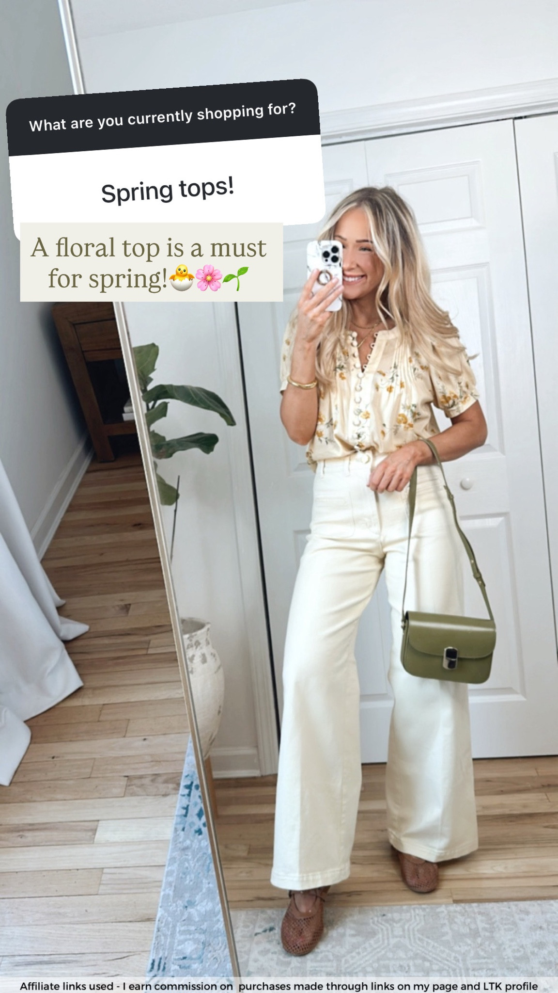 Butter yellow floral spring tops 