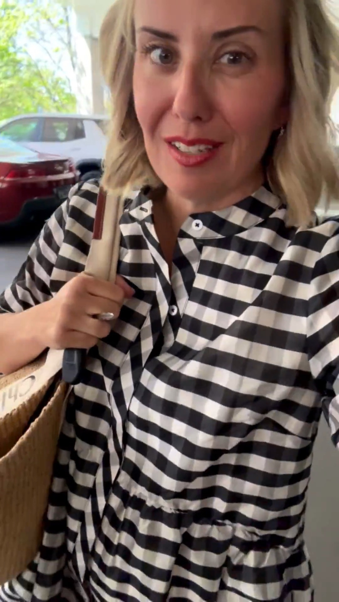 Off to lunch in this throw on & go dress!  This is one of those dresses that you are dressing it up or wearing more casual. It is so flattering & I paired it with a comfy sandal. I’m wearing an XS dress and 8.5 sandal (size 1/2 up). 

#LTKootd #LTKmomlife #LTKdayinmylife