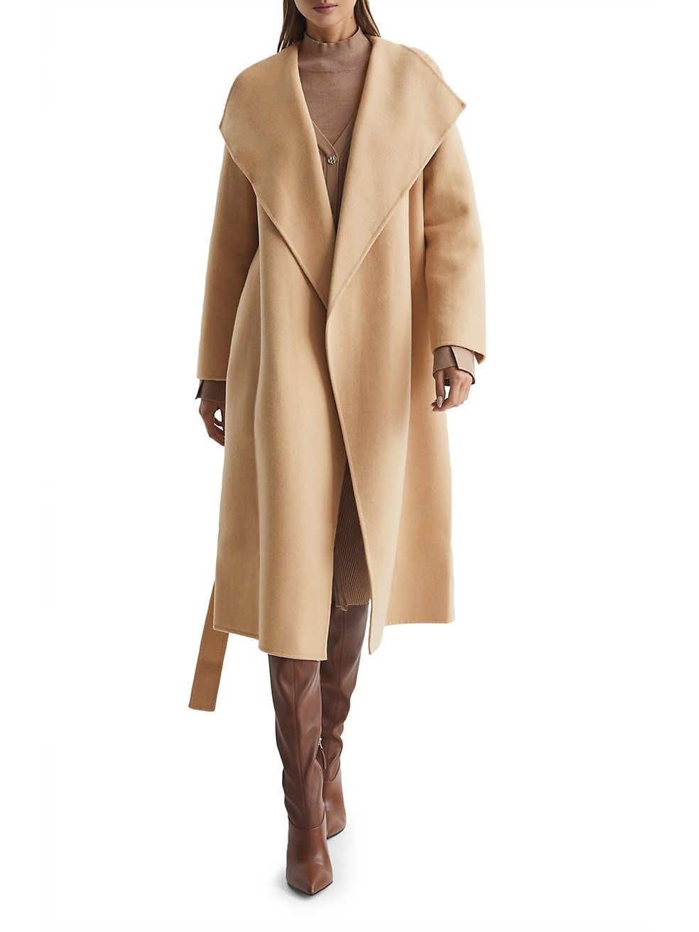 Valentina Wool-Blend Shawl-Collar Coat | Saks Fifth Avenue