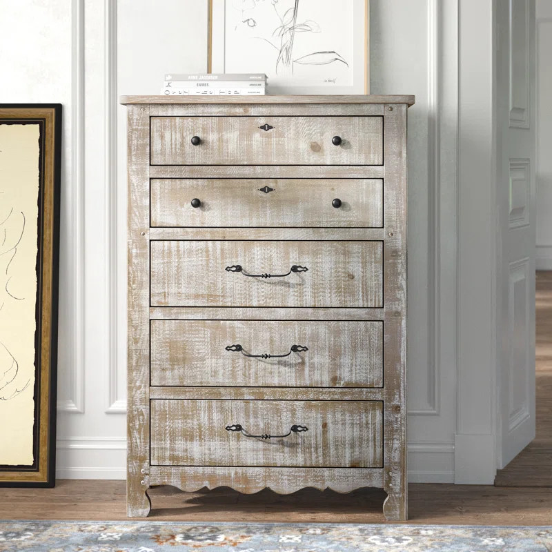Lyra 5 Drawer 38" W Dresser | Wayfair North America