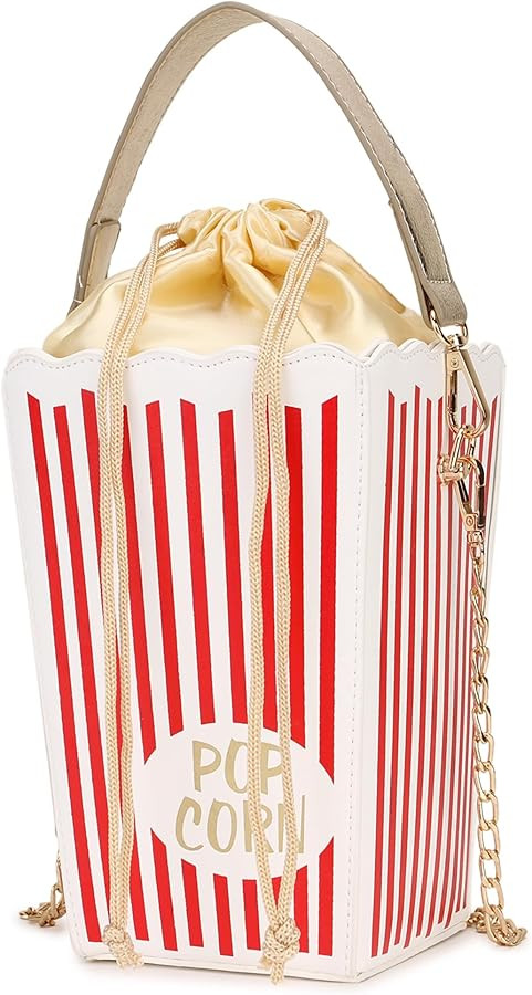 Novelty Fashion Women Crossbody Bag, Popcorn Box Style Clutch Bag for Girl Handbag Shoulder Bag P... | Amazon (US)