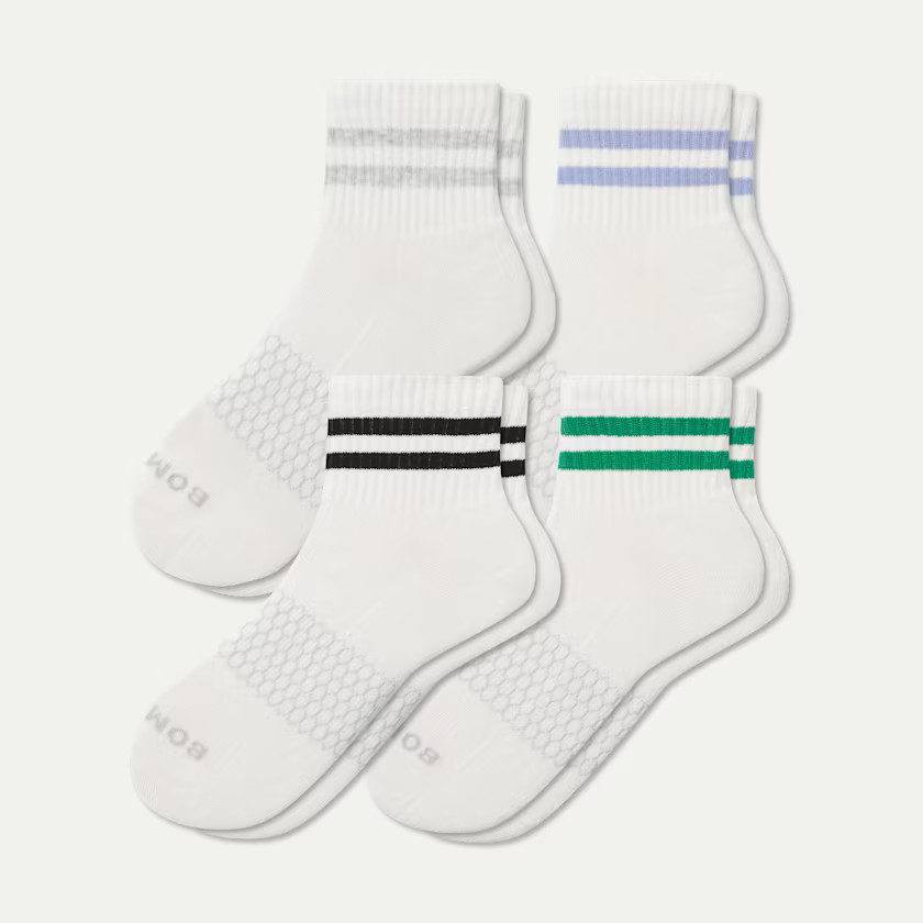 Women's Vintage Stripes Quarter Sock 4-Pack | Bombas