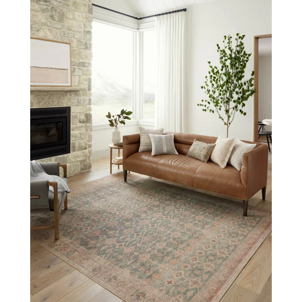 Angela Rose x Loloi Aubrey Aqua / Sand Area Rug | Wayfair North America