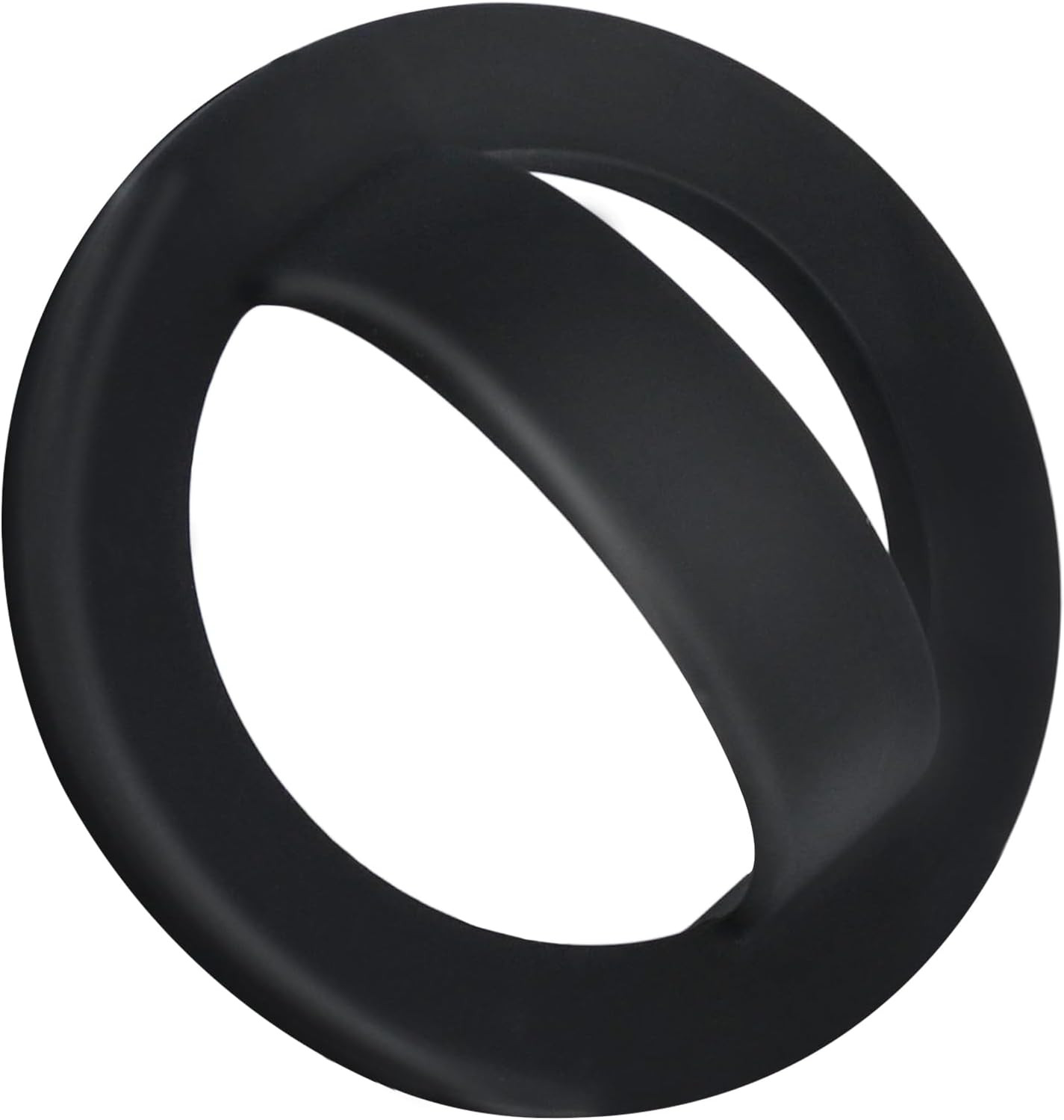 Magnetic Silicone Ring Grip Phone Holder, Rotating Finger Loop Ring Grip Holder, Soft and Portable, Strong Magnetic Attraction, Compatible with Magsafe Phone Case (Black) | Amazon (US)
