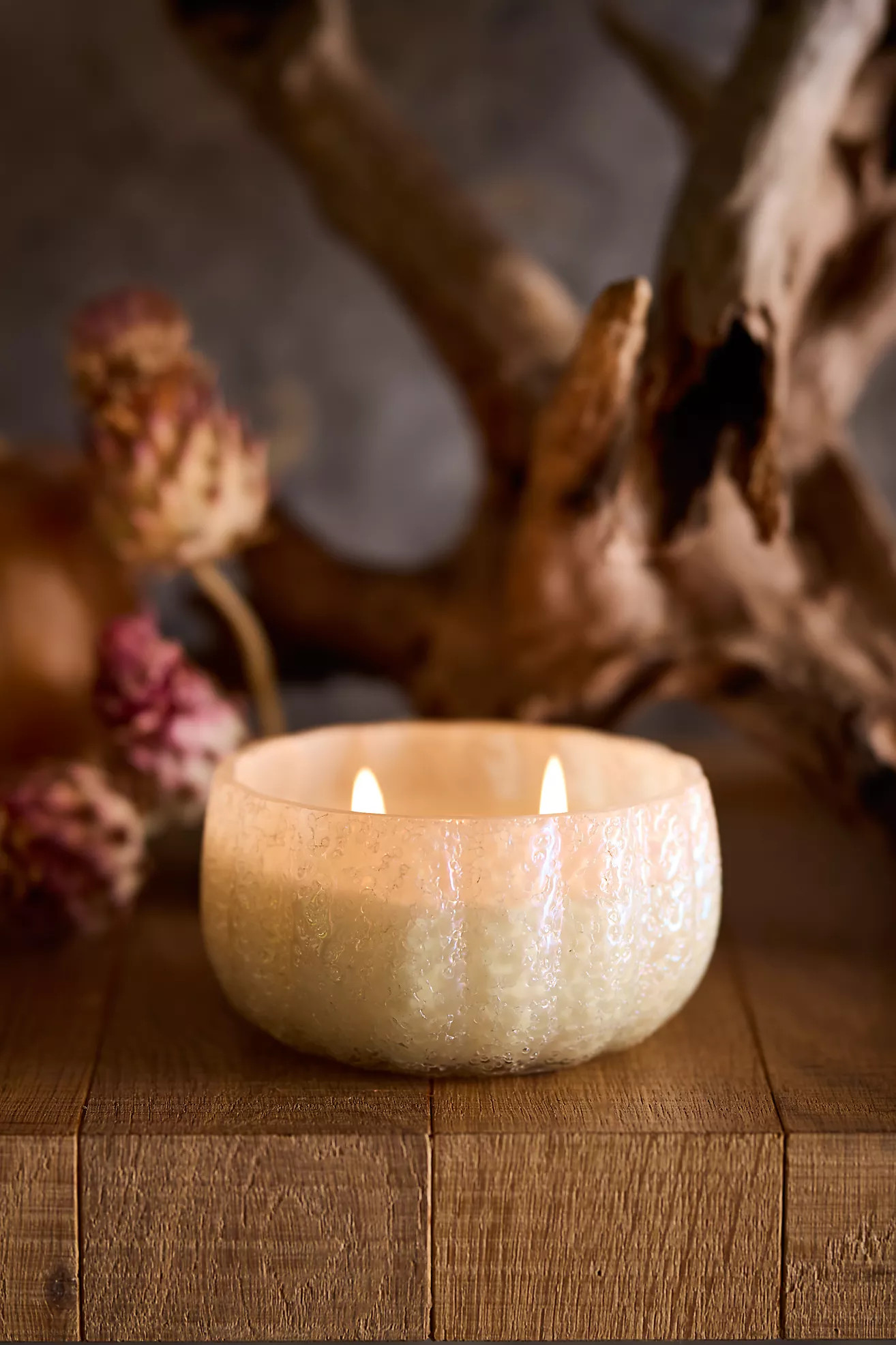 Beaded Pumpkin Candle | Anthropologie (US)