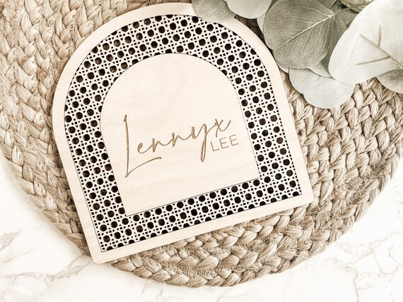 Boho Baby Name Sign Baby Name Announcement Birth - Etsy | Etsy (US)