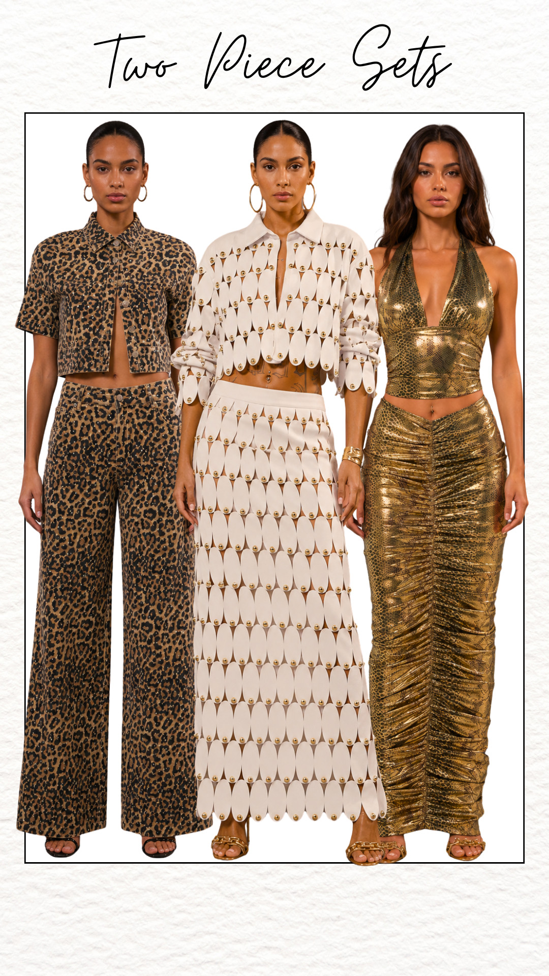 Akira two piece sets serve fierce prints metallic textures and standout details for bold fashion lovers who want every outfit to make a statement. #AKIRA #TwoPieceSets #StatementFashion #LeopardPrint #MetallicStyle #BoldFashion #FashionInspo #WomensFashion #LuxuryStyle #PartyOutfits #TrendyLooks #GlamStyle #EdgyFashion #StyleInspo 

 #LTKMidsize #LTKPetite #LTKPlusSize