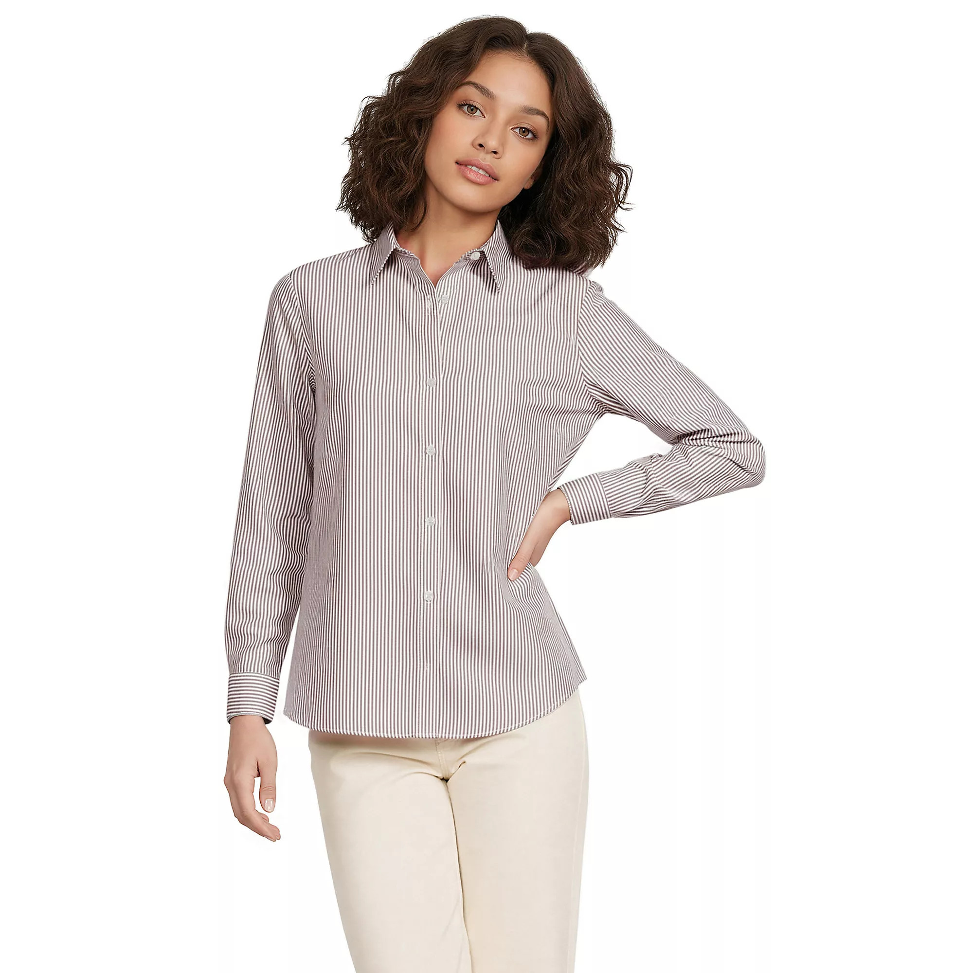 No Iron Button Front Shirt | Lands' End (US)