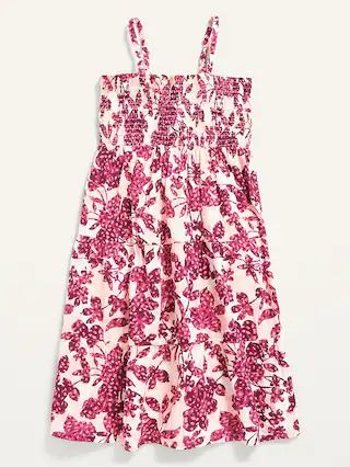 Floral Sleeveless Tiered Swing Dress for Girls | Old Navy (US)