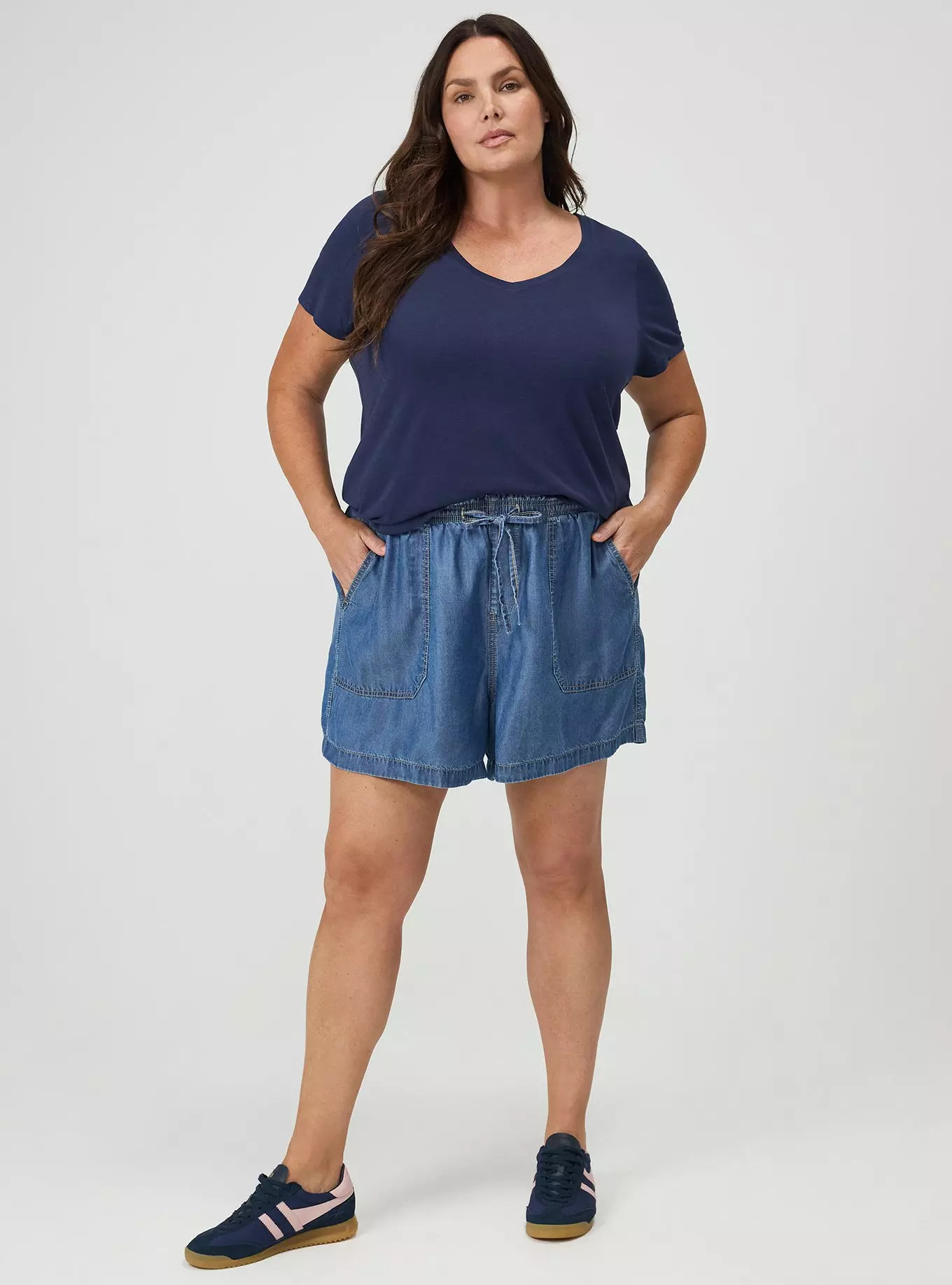 High-Rise Lightweight Denim Short | Torrid (US & Canada)