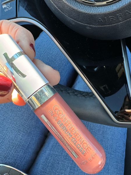Confidence in a Serum Lip Gloss is the best lip gloss I’ve ever used! It’s 90% hydration base and keeps my lips feeling so good all day! I love that it’s not sticky! I use the colors Self Worth (soft pink beige) and Self-Assured (a clear shade with a subtle shimmer) so good 🙌🏼 linking some of my other iT lip faves (code: THESPOILEDHOME35 may still work but Confidence in a Serum is excluded, unfortunately) 

#LTKbeauty #LTKover40 #LTKstyletip