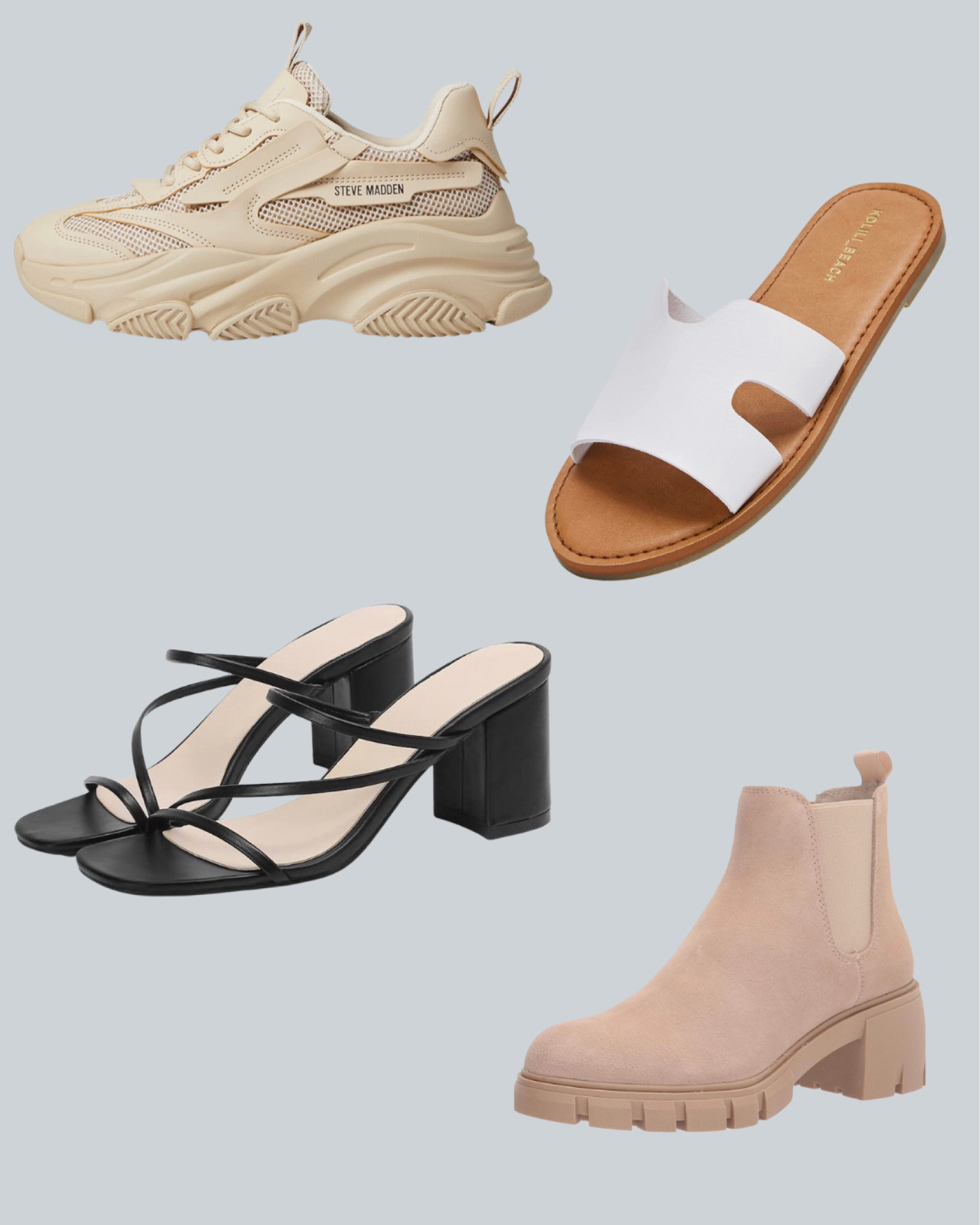 Kolili Womens Flat Slide Sandals