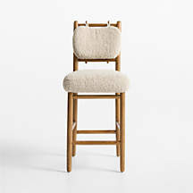 Faux Shearling Fabric in Beige | Crate & Barrel