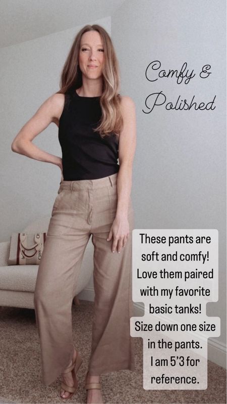Is linen pants are great for spring into summer! Dress them up with a sandal for work, or sneakers to make a great weekend look!

#LTKStyleTip #LTKOver40 #LTKSeasonal
