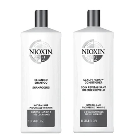 ($93 Value) Nioxin System 2 Cleanser and Scalp Shampoo and Conditioner Therapy Duo, 33.8 oz each | Walmart (US)