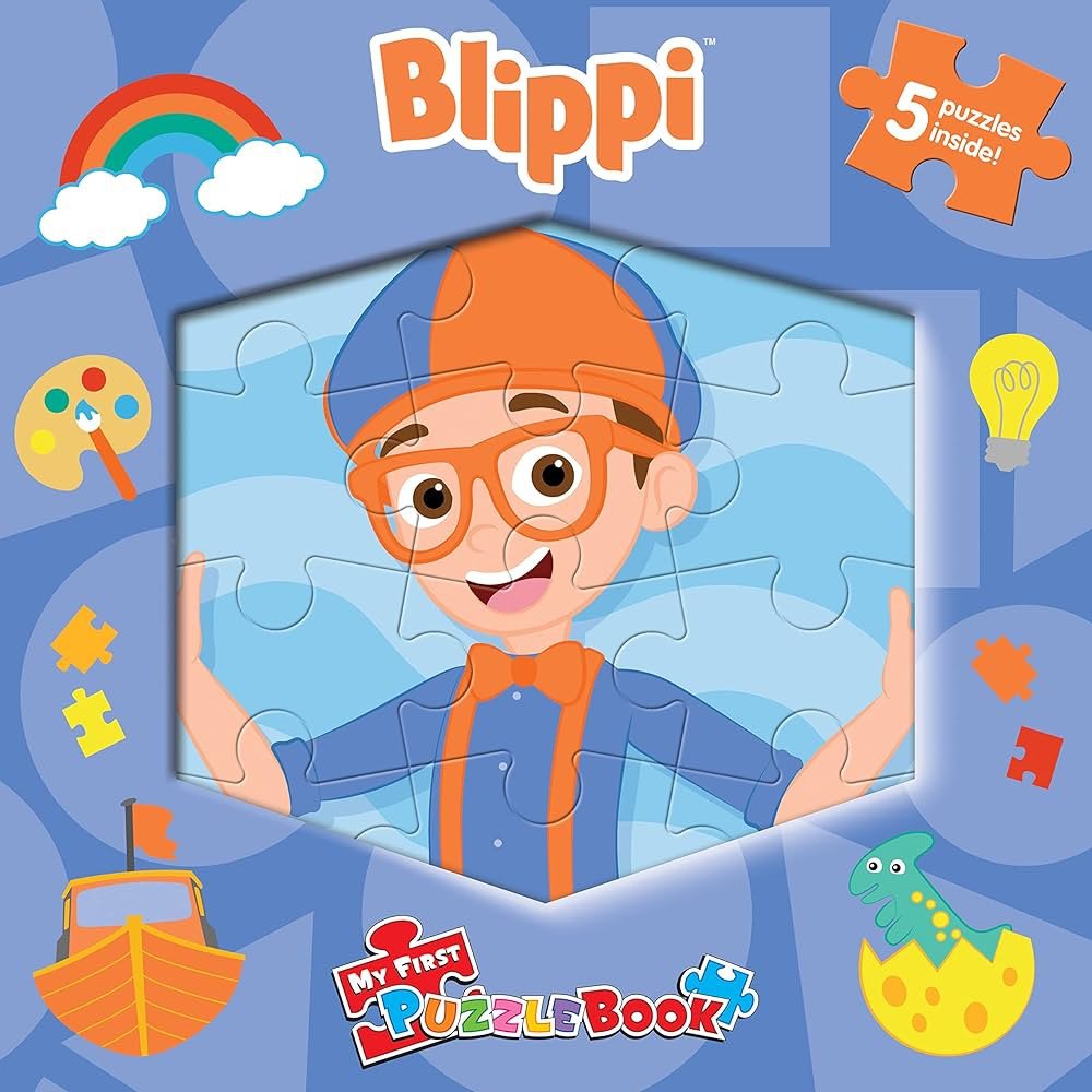 Blippi My First Puzzle Book - Jigsaw Puzzles for kids, 10-page board book, 5 puzzles to enjoy | Amazon (US)