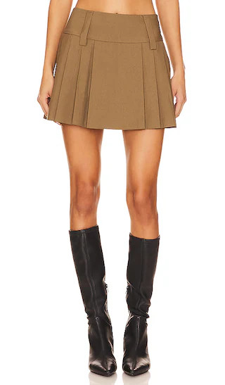 Holly Skirt in Khaki | Revolve Clothing (Global)
