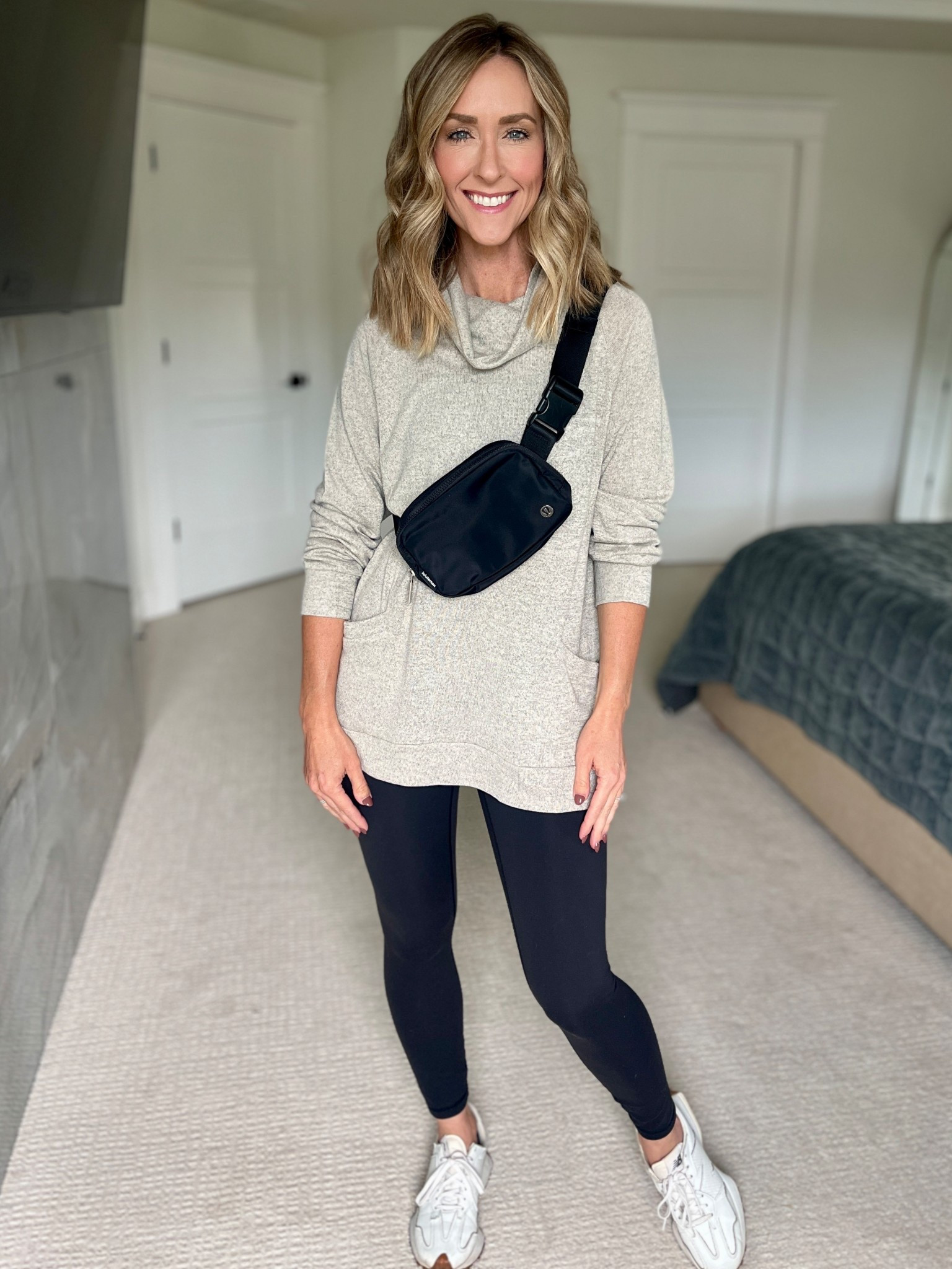 Lightweight long tunic perfect for post workout errands or when going on a walk. Wearing a small. 

#LTKActive #LTKOver40 #LTKFindsUnder50