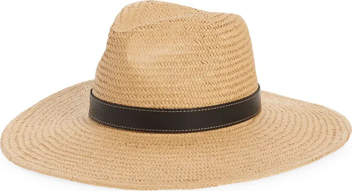 Madewell Wide Brim Straw Fedora Hat | Nordstrom | Nordstrom
