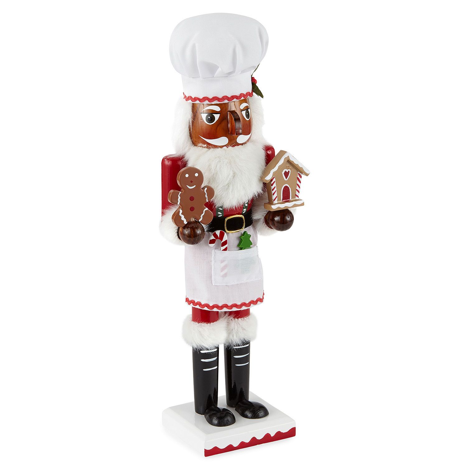 North Pole Trading Co. 14" African American Baker Christmas Nutcracker | JCPenney