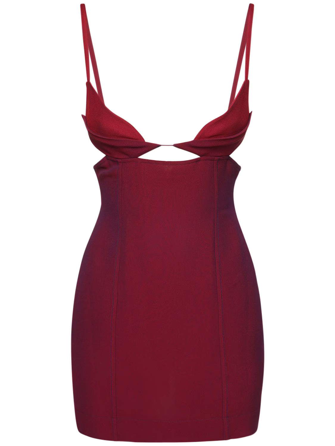 NENSI DOJAKASTRETCH GABARDINE MINI DRESS W/CUTOUT | Luisaviaroma