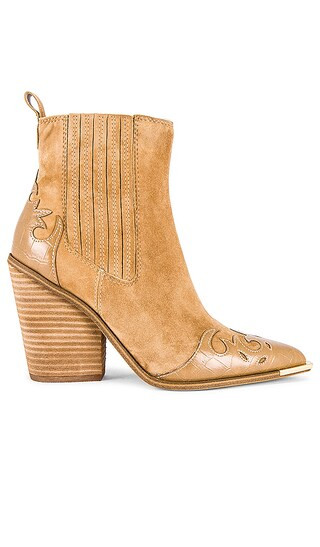 Trim Bootie in Tan Multi | Revolve Clothing (Global)