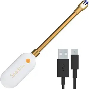 Power Practical Sparkr USB Rechargeable Lighter - Flameless, Gold (Electronics) | Amazon (US)