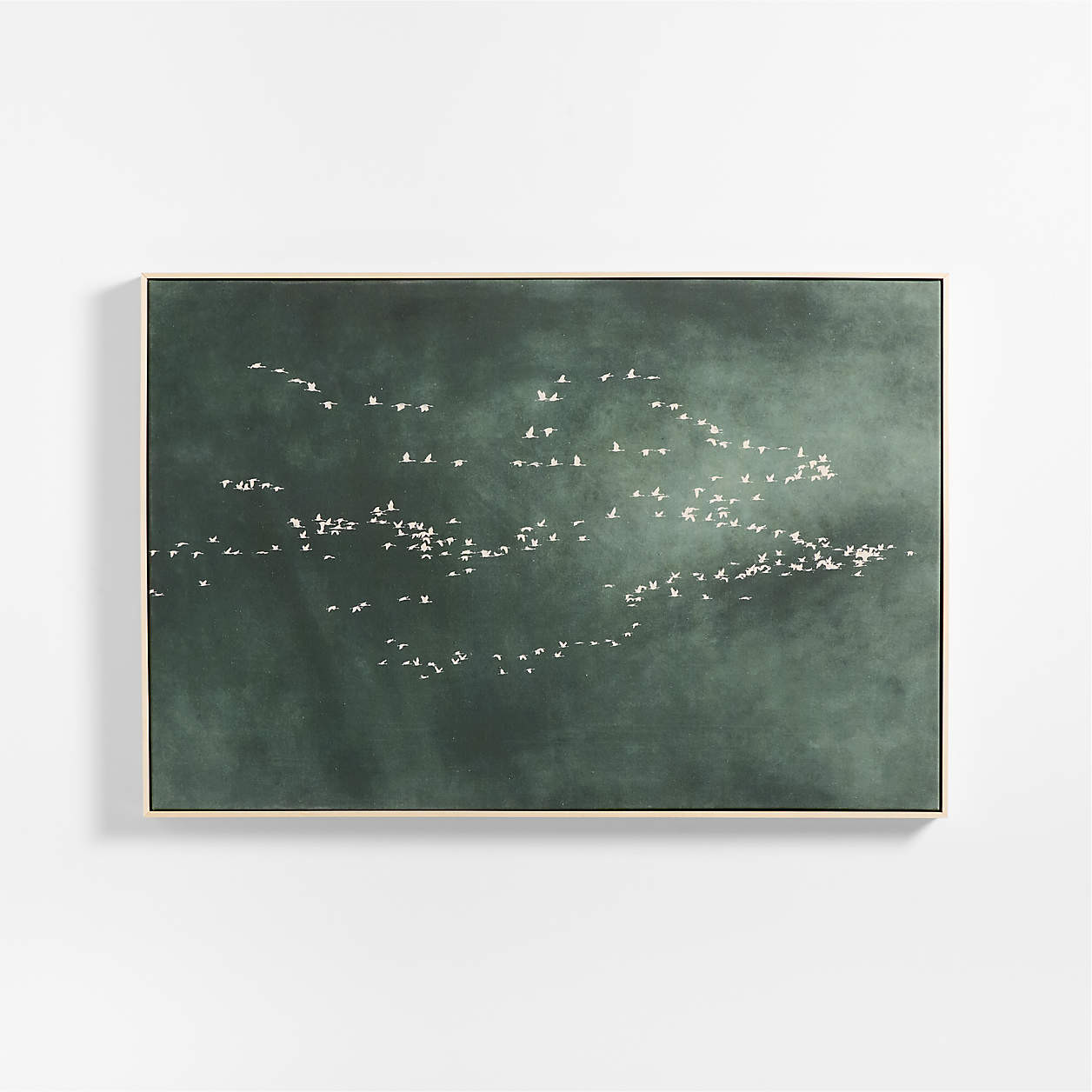 "Heading South" Green Canvas 51"x35" Wall Art Print + Reviews | Crate & Barrel | Crate & Barrel