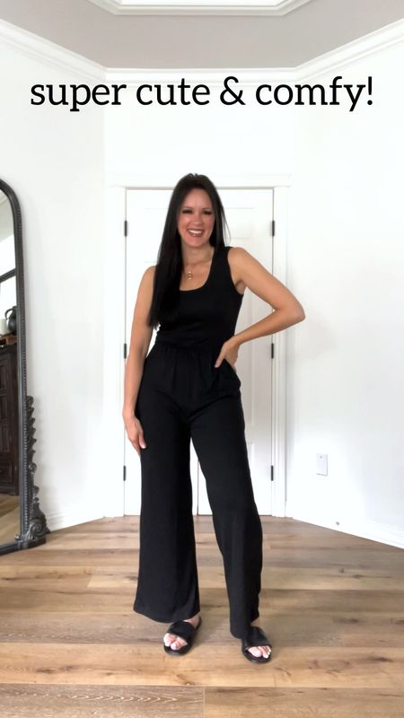 The cutest $38 jumpsuit, styled multiple ways for light vacation packing!

Sizing:
Jumpsuit-runs TTS, wearing small 
Look 1:
Button down-sized up to large
Look 2:
Blazer-TTS, wearing small
Look 3:
Denim jacket-TTS, wearing small 

Travel outfit | spring outfit | Amazon fashion | black jumpsuit | romper | Amazon the drop blazer | white blazer | black sandals | black pumps | Target style | Amazon tote | vacation outfit | beach outfit 



#LTKtravel #LTKFind #LTKunder50