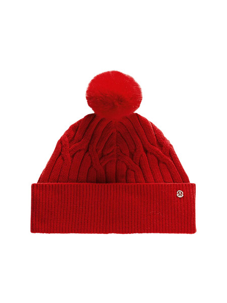 Women's Cable-Knit Pom-Pom Beanie | Women's Hats | lululemon | Lululemon (US)