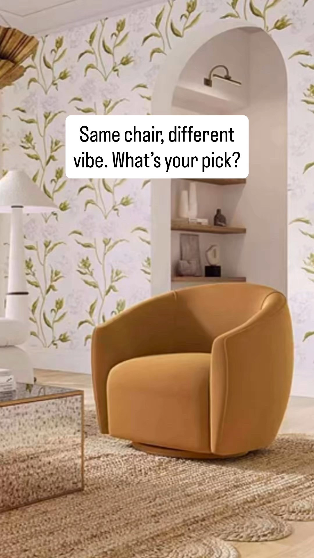 A chair that does more than just swivel, it transforms your room. The Jordan Velvet Swivel Chair brings sculptural curves, luxe velvet, and a smooth 360° spin in earthy tones of tan, cream, and cognac. Modern, comfortable, and endlessly versatile.

Experience elevated comfort with the Jordan Velvet Swivel Chair. Wrapped in velvet and designed with a curvaceous silhouette, this piece pairs perfectly with both modern and classic interiors. Choose from trending earthy tones to anchor your living room in style.

📌 Save this to your dream living room moodboard.

#LTKHome #LTKStyleTip