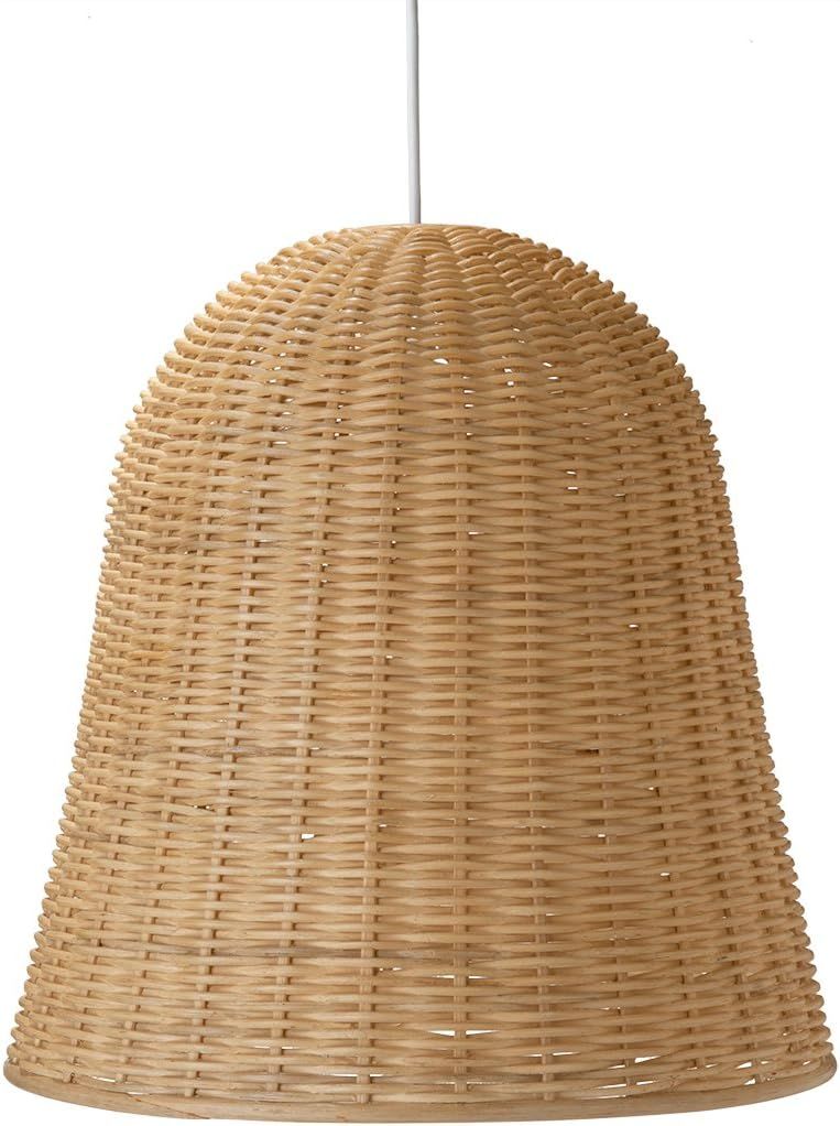 KOUBOO Wicker Bell Pendant Lamp, Natural | Amazon (US)