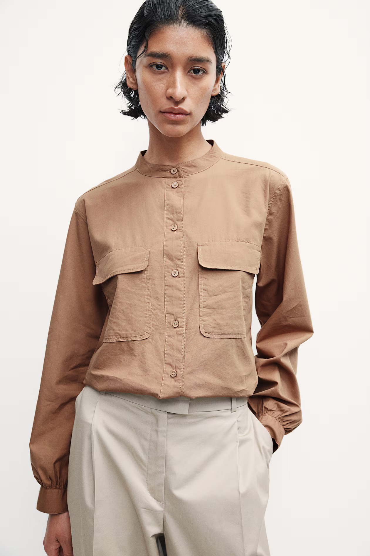 Pocket-detail blouse | H&M (UK, MY, IN, SG, PH, TW, HK)