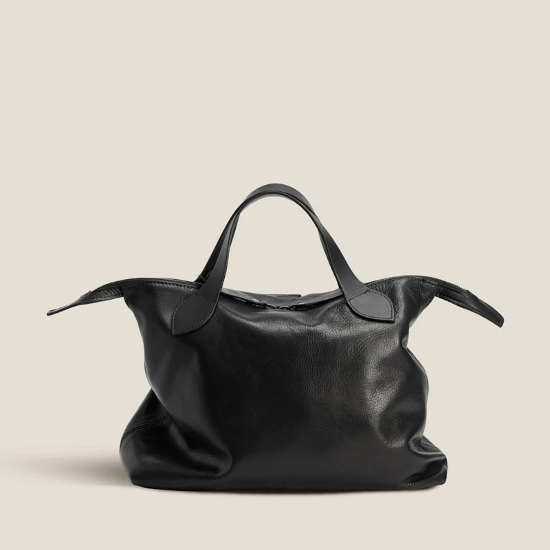 Charlie - Heritage "Broken-In" Leather Black | Parker Thatch
