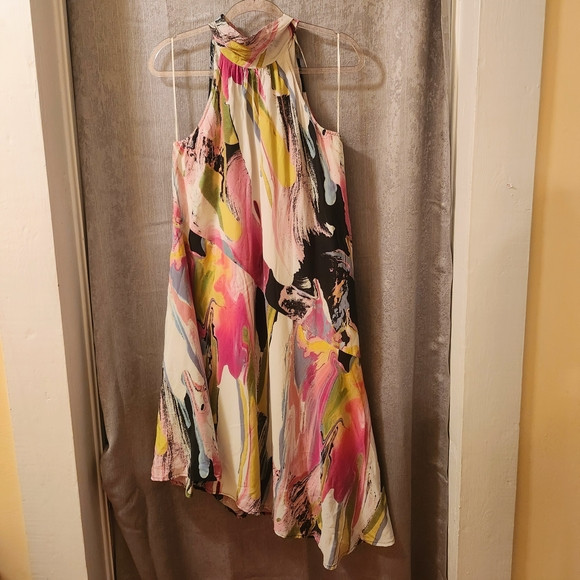 Anthropologie Multicolor Halter Neck Dress | Poshmark
