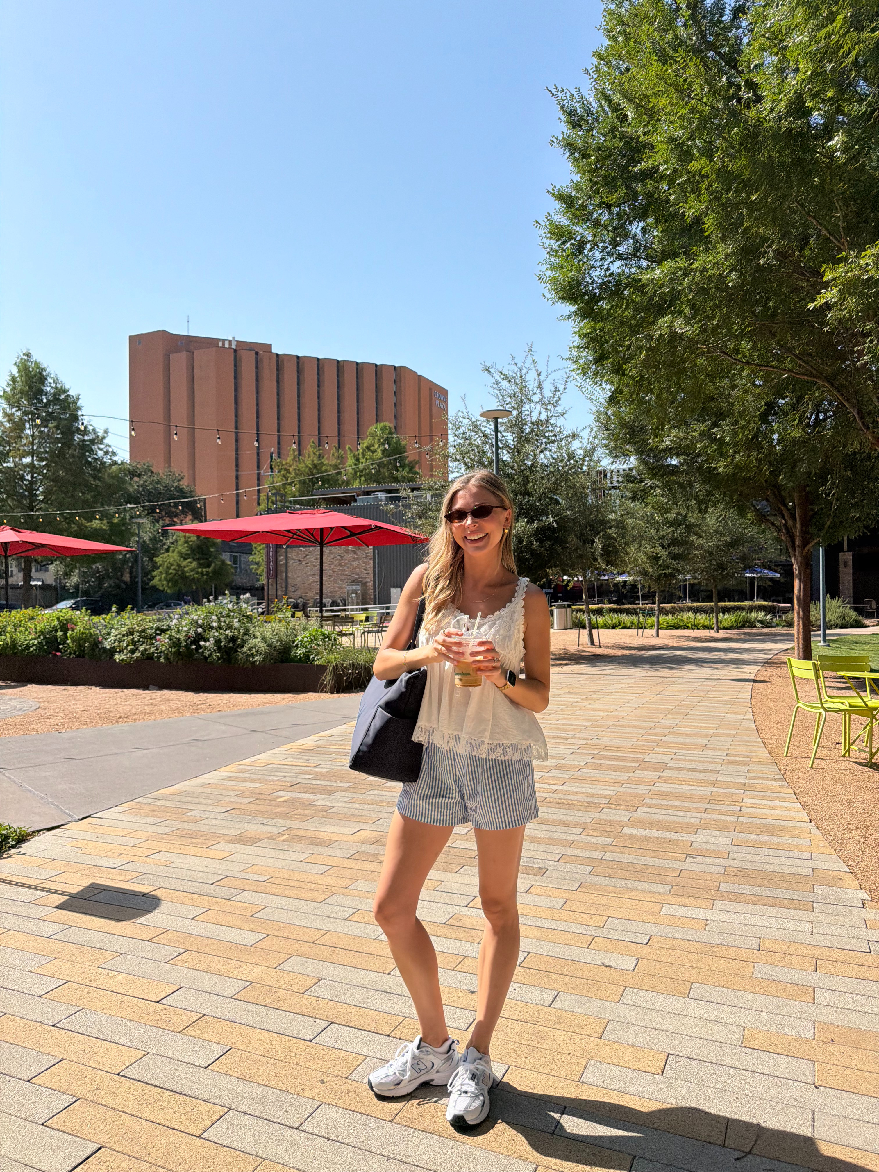 Cute summer mom ootd for a park date! Wearing S in boho flowy tank and M in boxer shorts
 

 #LTKdayinmylife #LTKootd #LTKmomlife