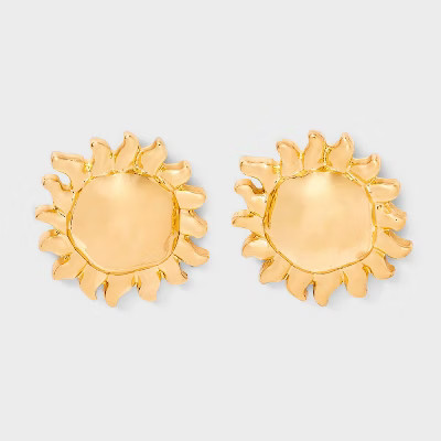 Sun Post Earrings - Universal Thread™ Gold | Target