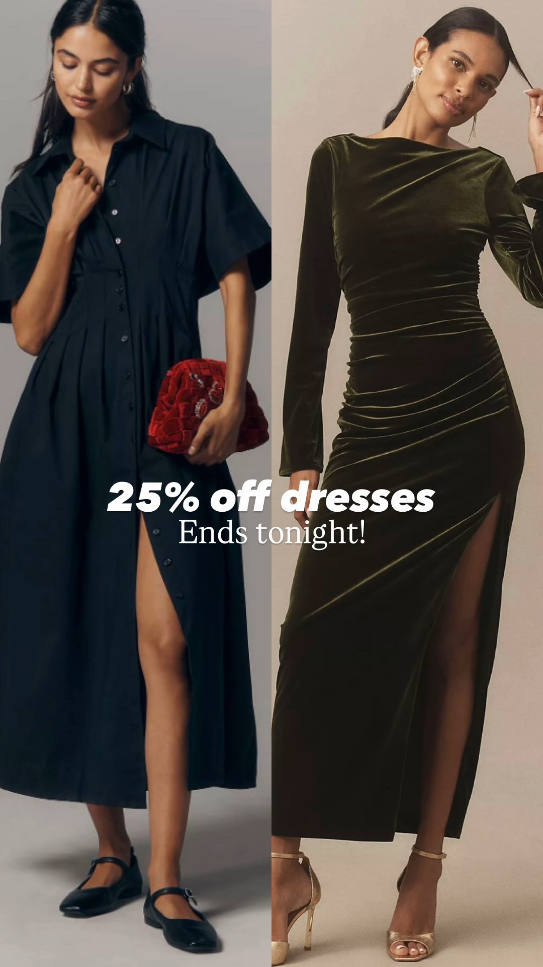 Omg 25% off dresses at Anthropologie!!!

Ends TONIGHT

they are a go-to for all occasion of dresses



#LTKSaleAlert #LTKHoliday #LTKOver40