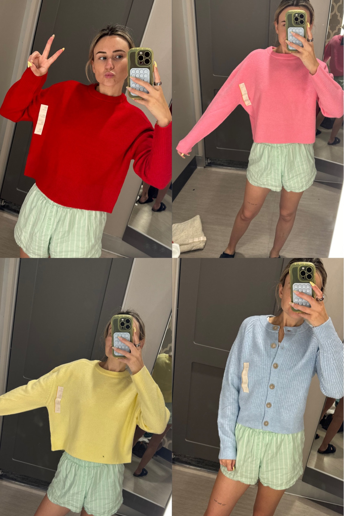 Target does it again 🤩🤩🤩

wearing size S in all.
$25-28 each and “cashmere like” fabric. insanely soft and cozy!!!!

#LTKfindsunder50 #LTKworkwear #LTKSeasonal