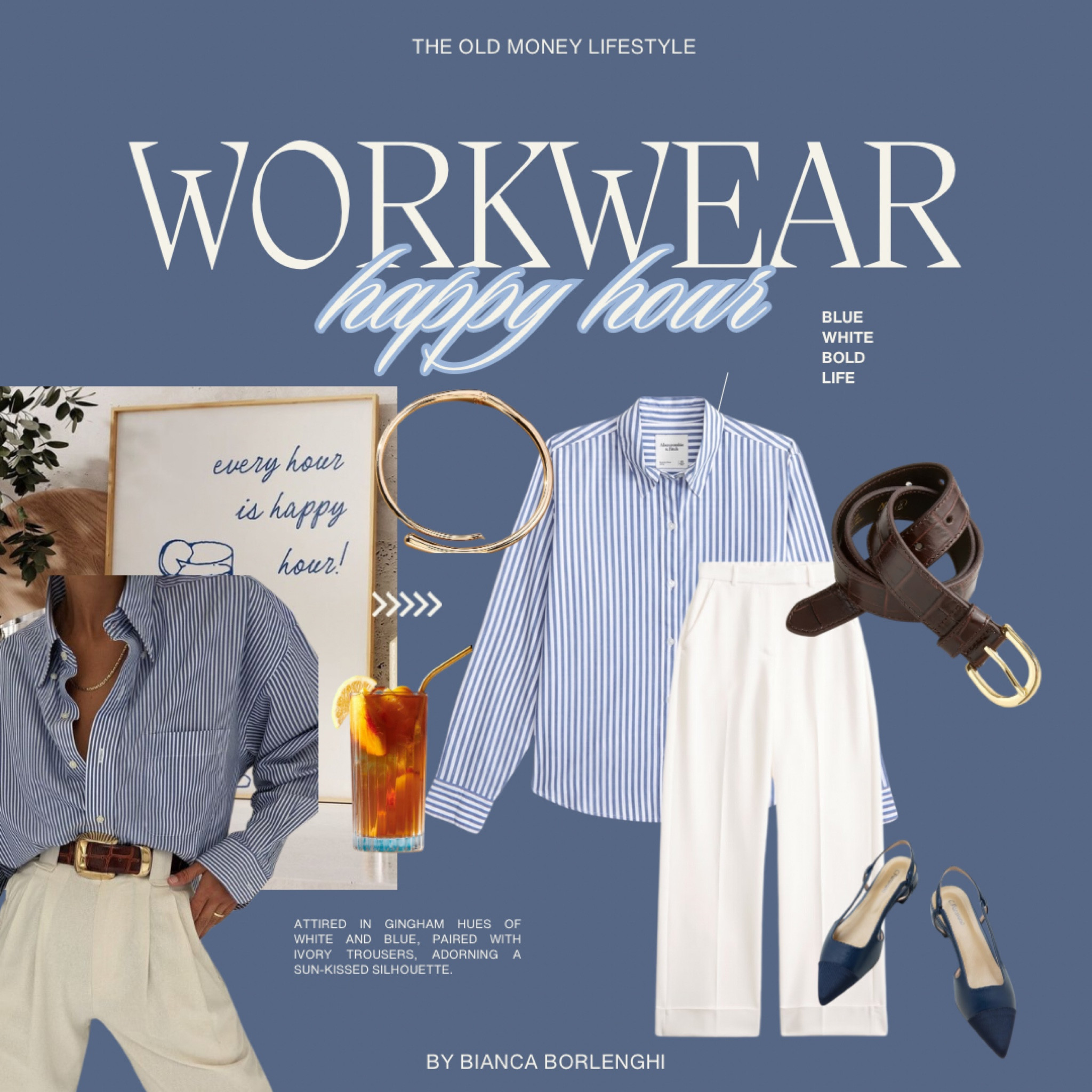 Transition workwear outfit. White trousers, blue stripped shirt, brown belt, blue pointed shoes, old money outfit 

#LTKFindsUnder100 #LTKFindsUnder50 #LTKStyleTip

#LTKStyleTip #LTKWorkwear #LTKFindsUnder50