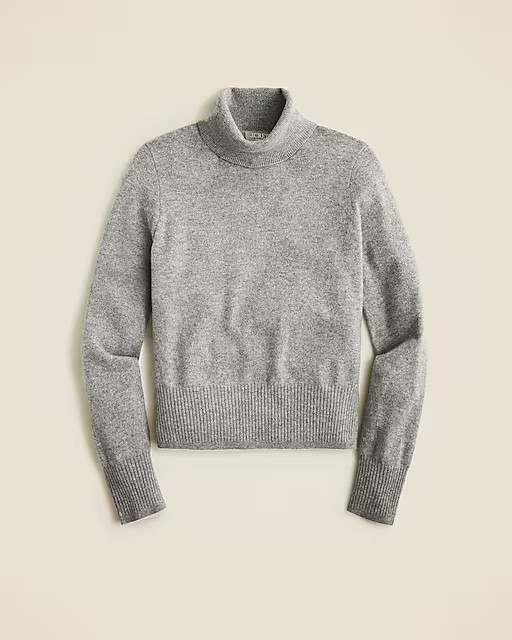 Cashmere shrunken turtleneck sweater | J. Crew US
