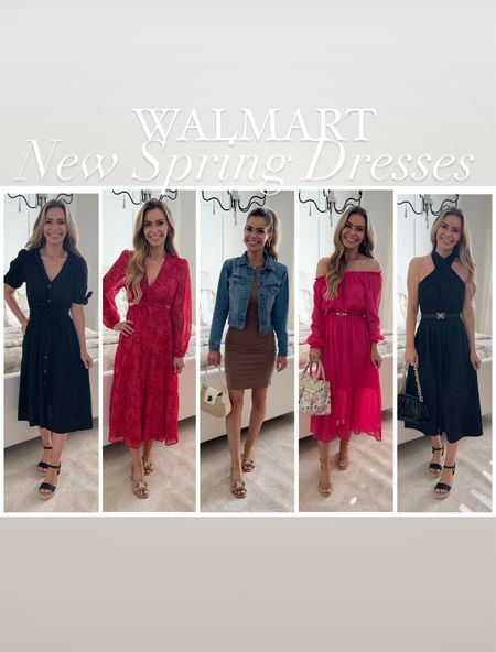 New spring dress arrivals from @walmart! Wearing size XS in all but the middle dress which is a small and def runs small (but is very stretchy). #walmartpartner #walmartfashion @walmartfashion 

#LTKover40 #LTKstyletip #LTKSeasonal