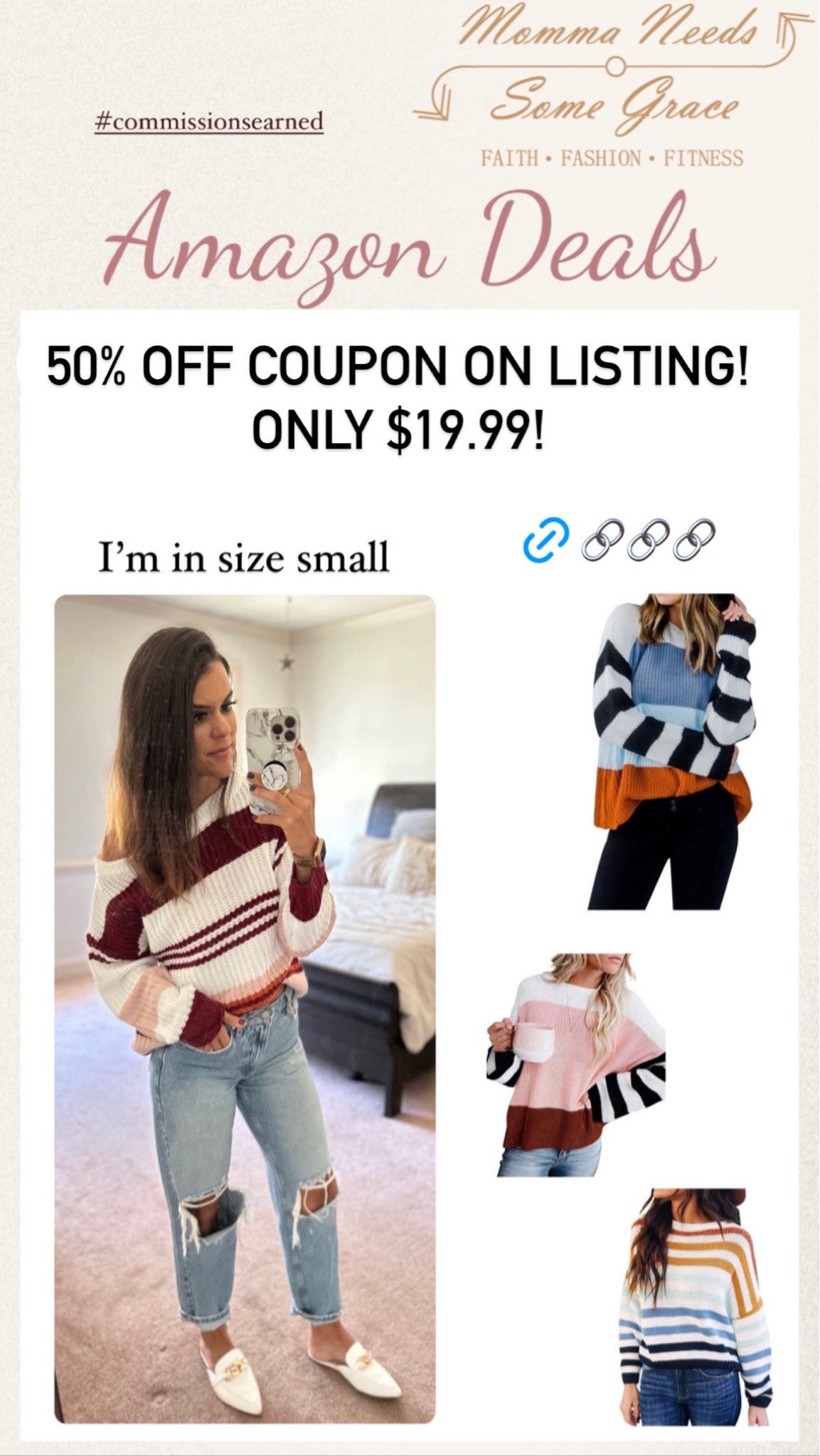 Great sweater on sale for $20! I’m in a small.

#LTKFallSale #LTKFindsUnder100 #LTKSaleAlert