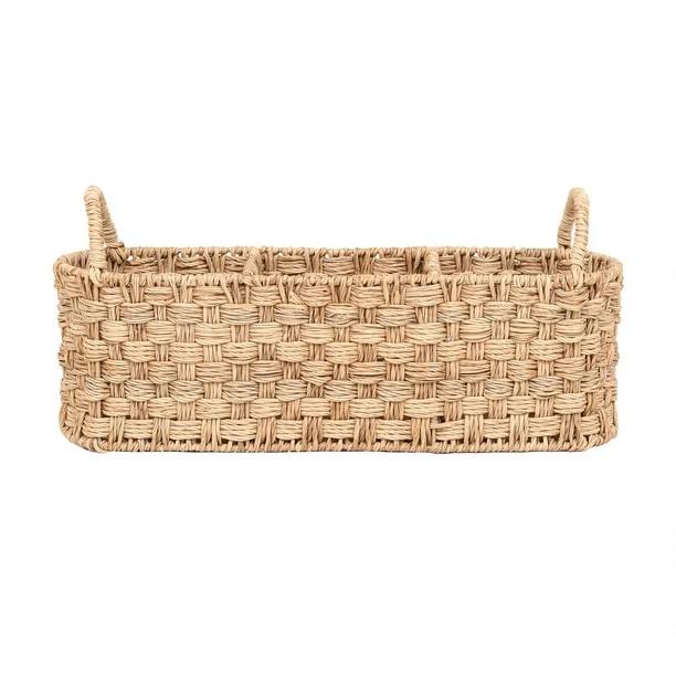 Better Homes & Gardens- Beige Oval Rattan Caddy | Walmart (US)