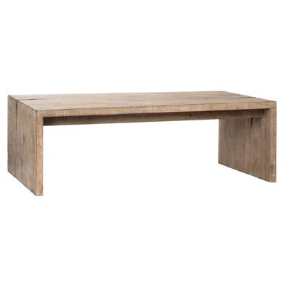 Evie Solid Wood Sled Coffee Table | Perigold