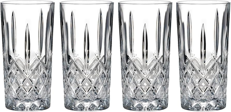 Marquis by Waterford Markham Highball Glasses, Set of 4, 13 oz, Cocktail Glasses | Amazon (US)