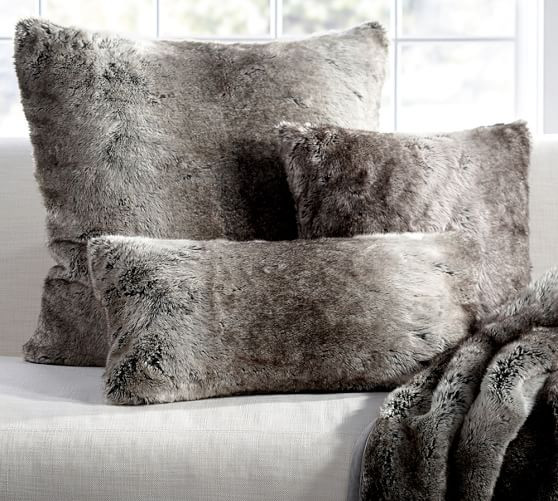 Faux Fur Ombre Pillow Covers | Pottery Barn (US)